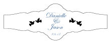 Doves Fancy Cigar Band Wedding Labels